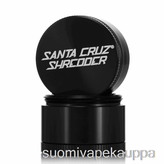 Vape Kauppa Santa Cruz Silppuri 1,6 Tuuman Pieni 4-osainen Mylly Musta (40mm)